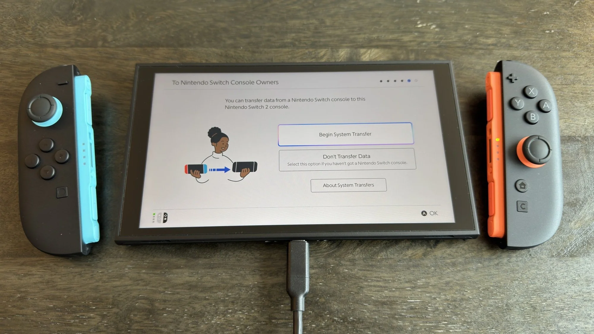 Nintendo Switch 2 system transfer