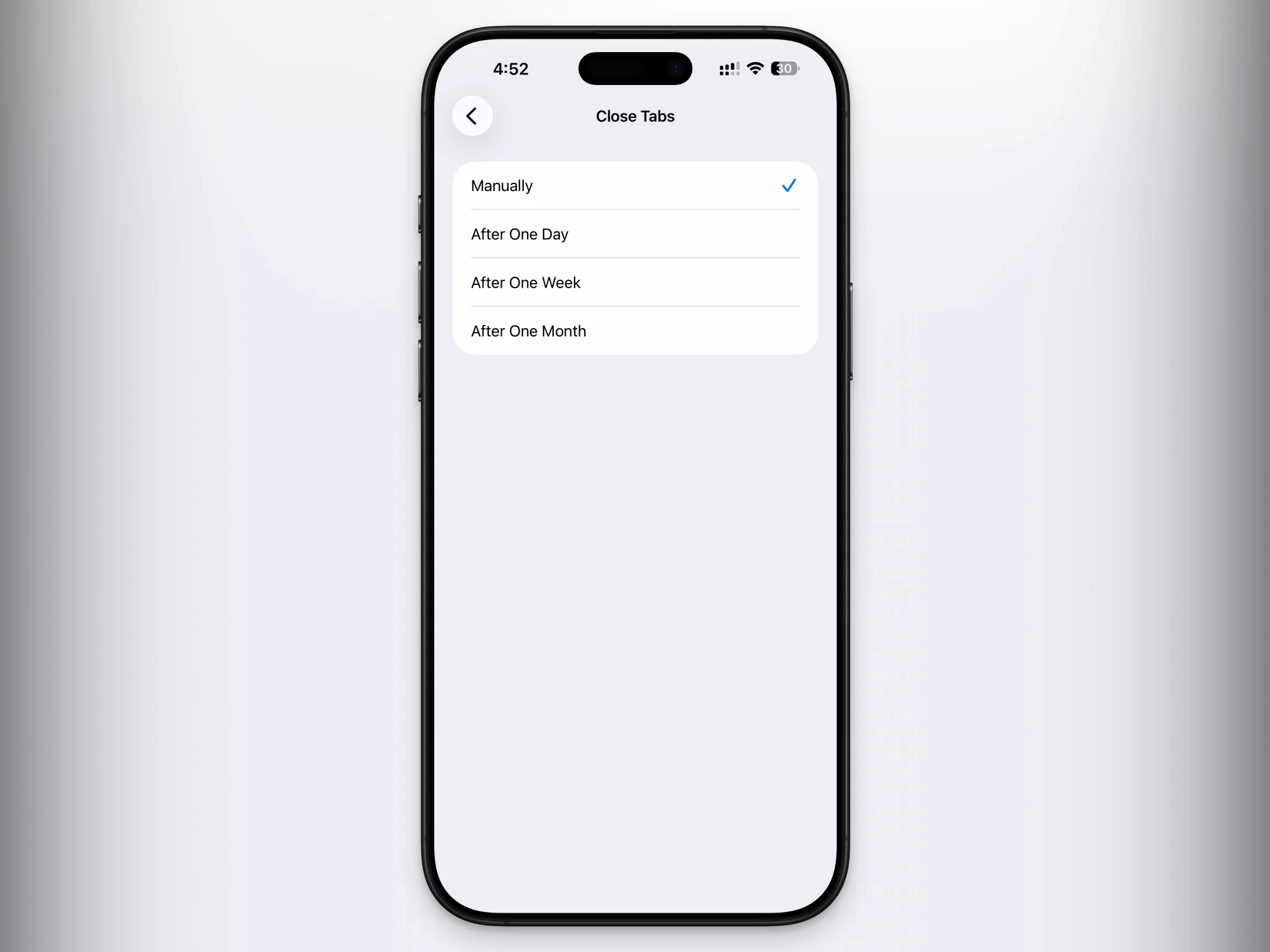 Automatically close tab in Safari
