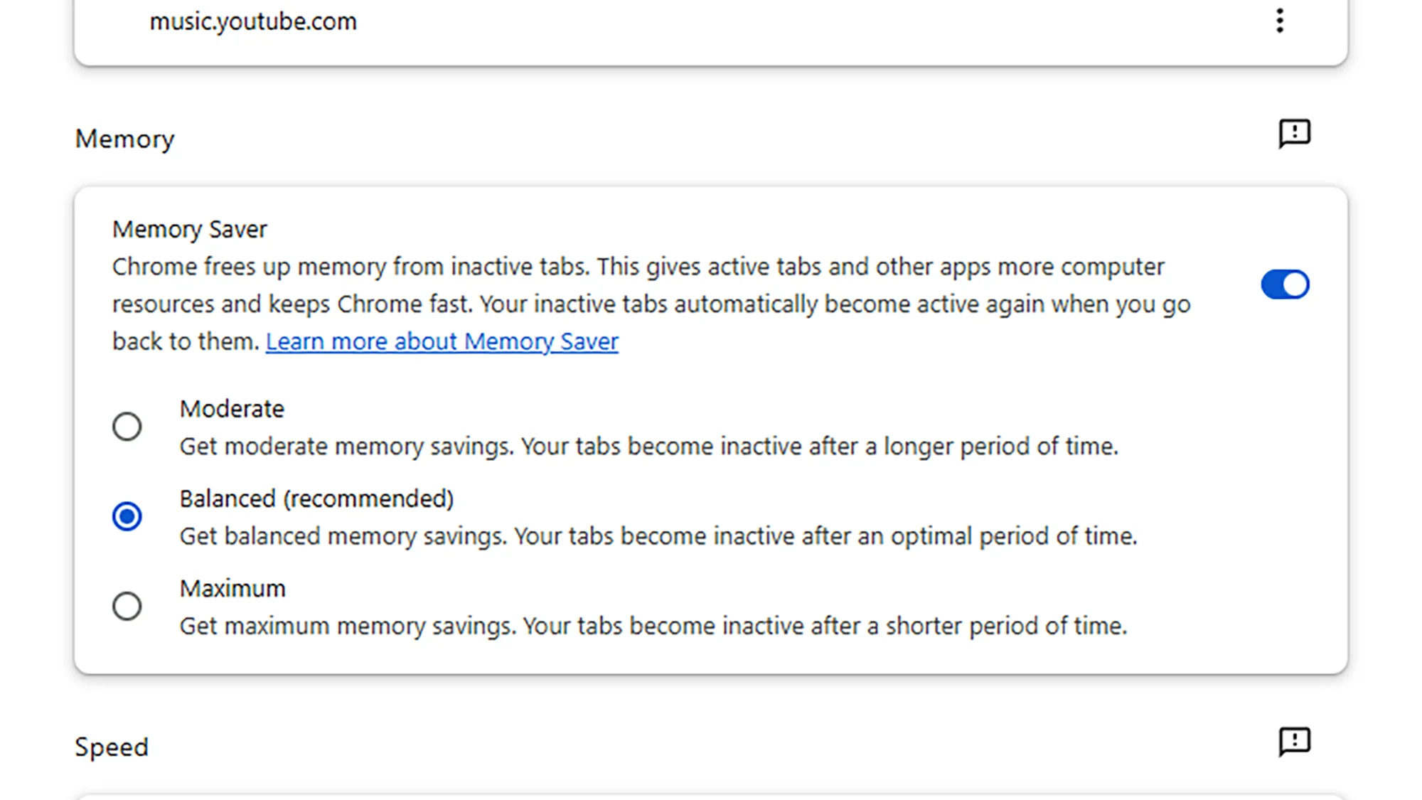 Chrome Memory Saver