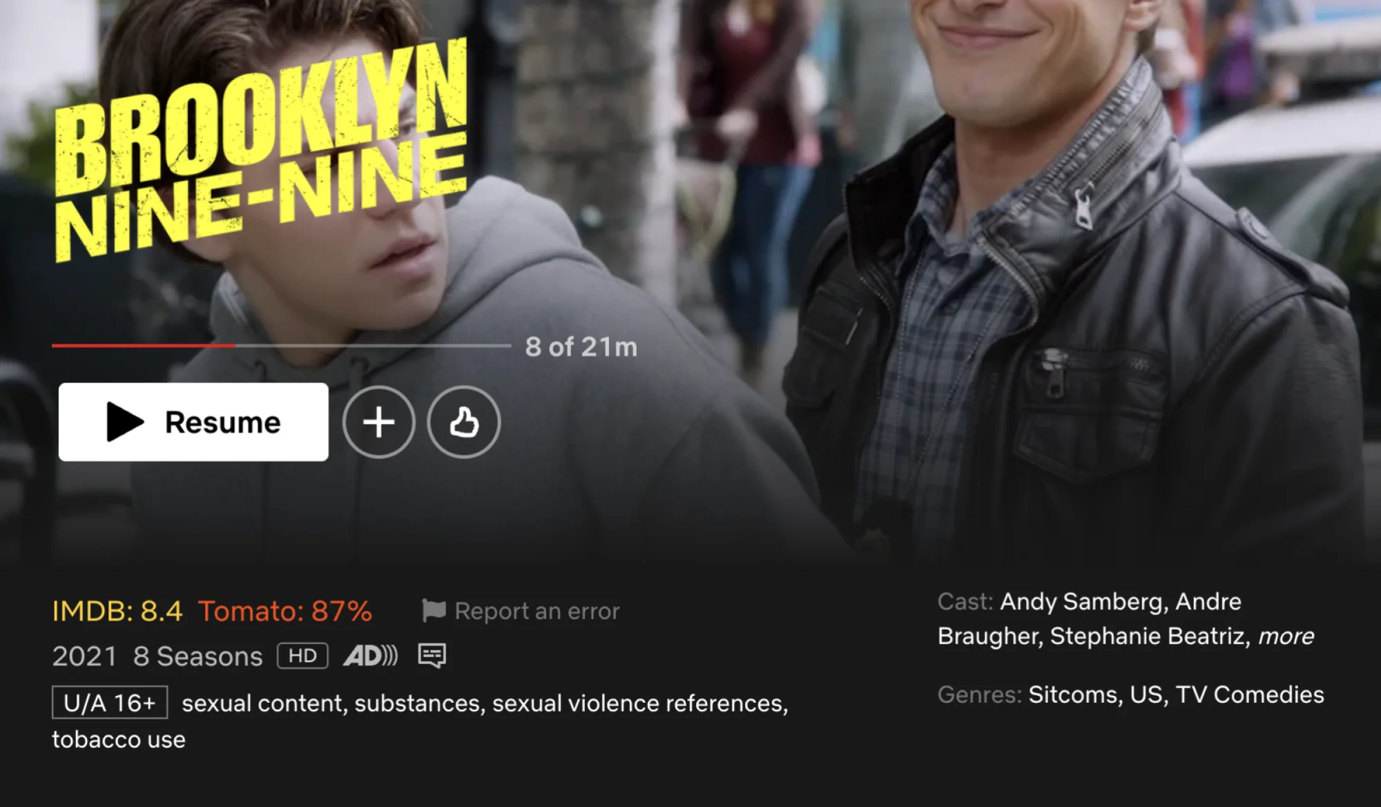 IMDb ratings in Netflix