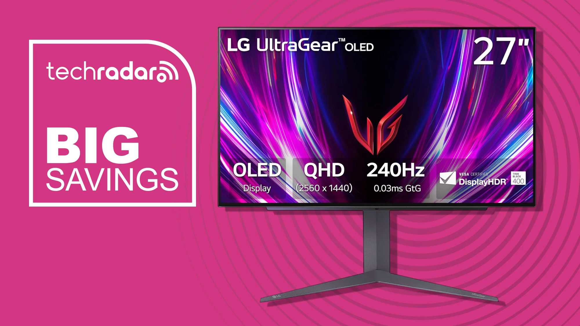 LG ‎27-inch Ultragear OLED monitor