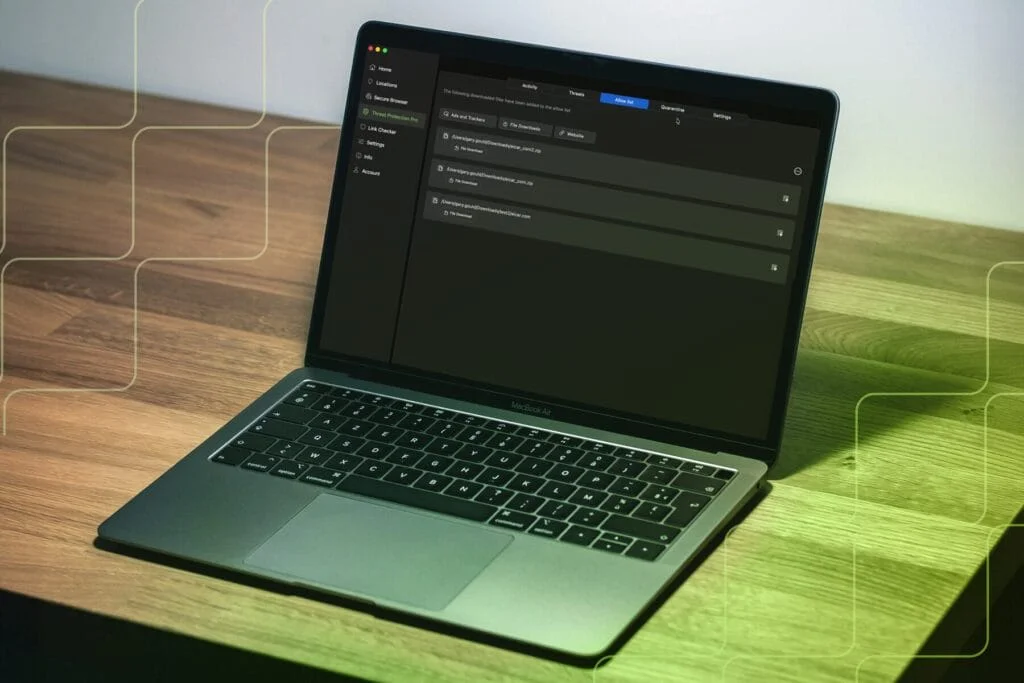 IPVanish THreat Protection Pro on Windows laptop &amp;ndash; promo image