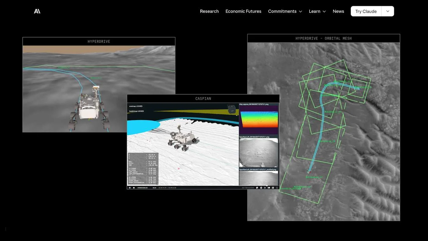 NASA used Claude to plot a route for its Perseverance rover on Mars