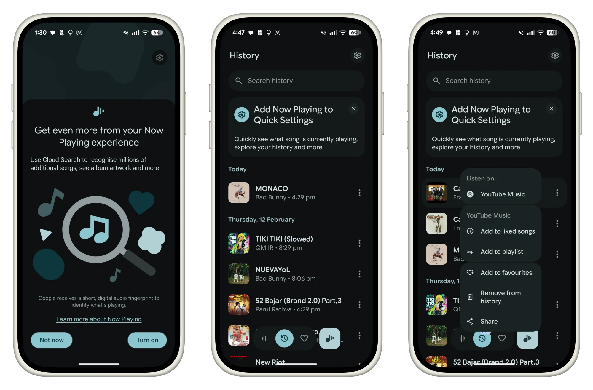 Now Playing app for Android