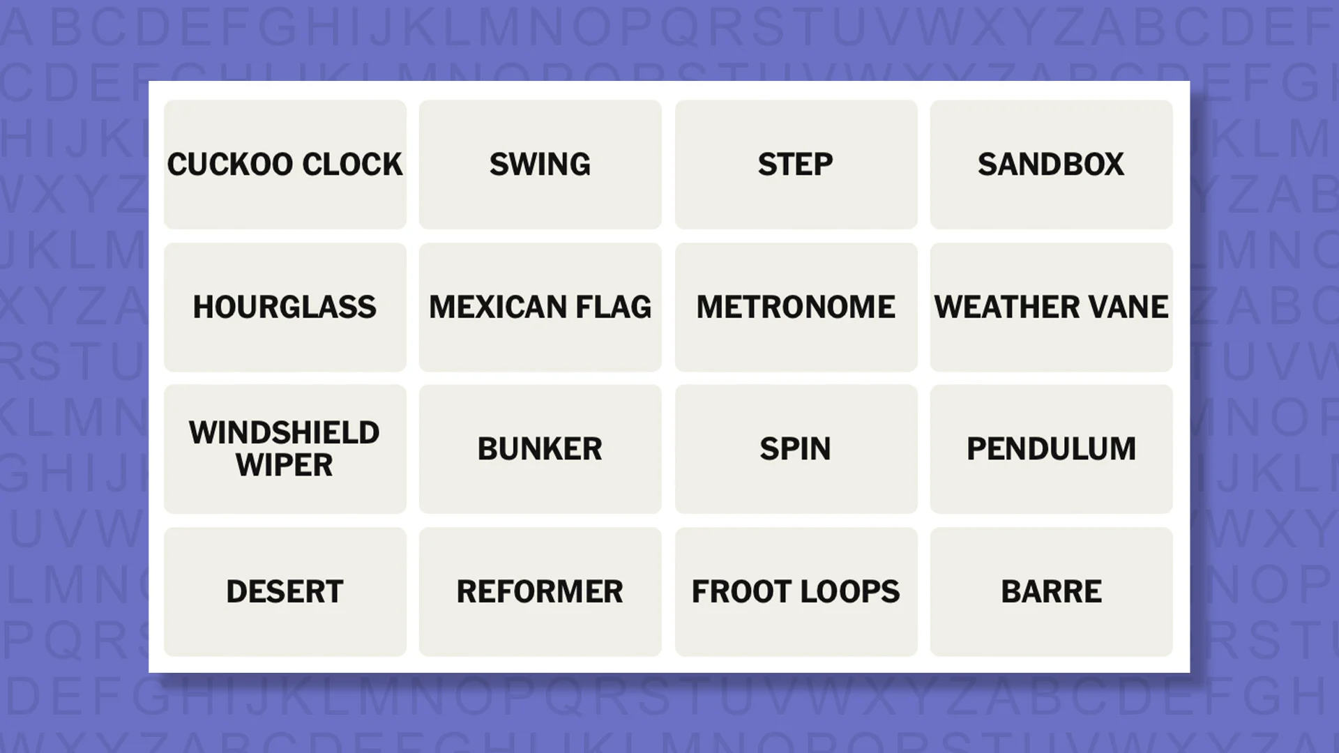 NYT Connections hints for game 1005 on a purple background