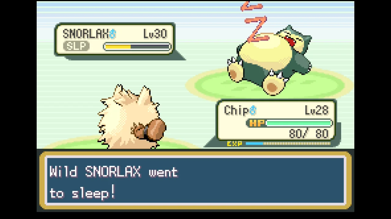 Snorlax sleeping